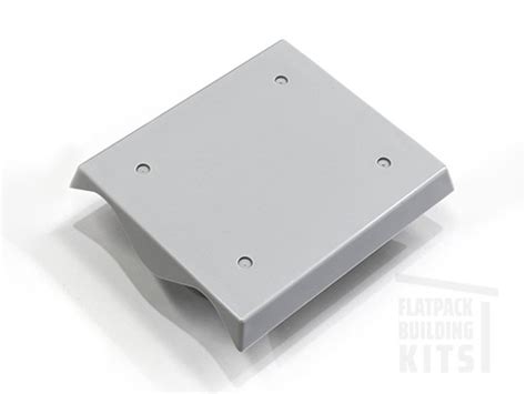 metal box to attach to door or wall|mounting wall pack on corrugated metal.